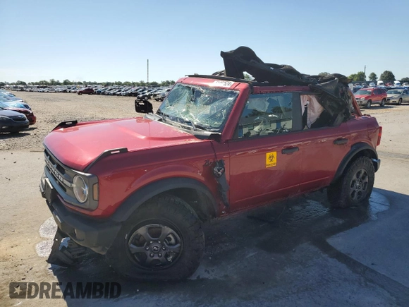 2021 Ford Bronco with VIN 1FMDE5BH1MLB00420, listed as a Copart auction lot 61452524 with 32,260 mi miles and Salvage Title. Bid and sale history available at DreamBid. Image 1.