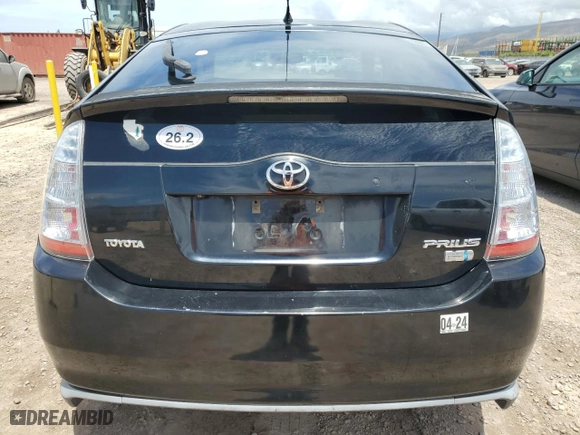 2007 Toyota Prius with VIN JTDKB20U677650583, listed as a Copart auction lot 53581645 with 187,811 mi miles and Clean Title. Bid and sale history available at carsss.com. Image 6.