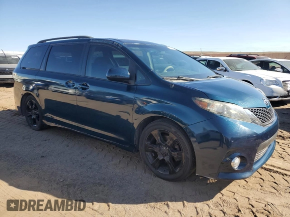 2011 Toyota Sienna SE with VIN 5TDXK3DC1BS088684, listed as a Copart auction lot 77667494 with 176,673 mi miles and Non Repairable. Bid and sale history available at carsss.com. Image 4.