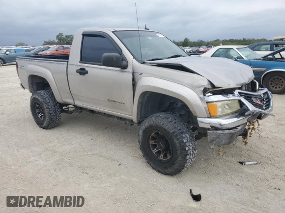 2004 GMC Canyon SLE Z71 with VIN 1GTDS146948128941, listed as a Copart auction lot 81621774 with 177,331 mi miles and Salvage Title. Bid and sale history available at carsss.com. Image 4.