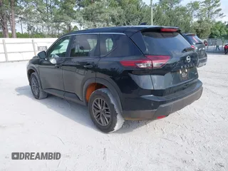 2024 Nissan Rogue S with VIN 5N1BT3AB6RC750690, listed as a IAAI auction lot 42087298 with 17,952 mi miles. Bid and sale history available at carsss.com. Image 3.