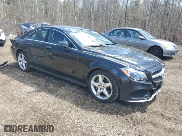 2015 Mercedes-Benz CLS 400 with VIN WDDLJ6HB2FA133497, listed as a Copart auction lot 54266925 with 133,779 mi miles and Salvage title. Bid and sale history available at DreamBid. Image 4.