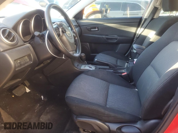 2008 Mazda 3 i Sport with VIN JM1BK12F481832859, listed as a Copart auction lot 42620835 with 193,293 mi miles and Salvage Title. Bid and sale history available at DreamBid. Image 7.