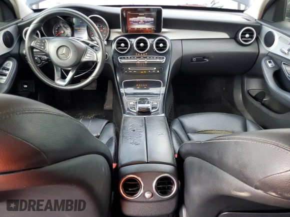 2016 Mercedes-Benz C 300 with VIN 55SWF4JB7GU129184, listed as a Copart auction lot 64310895 with 136,660 mi miles and Salvage title. Bid and sale history available at DreamBid. Image 8.