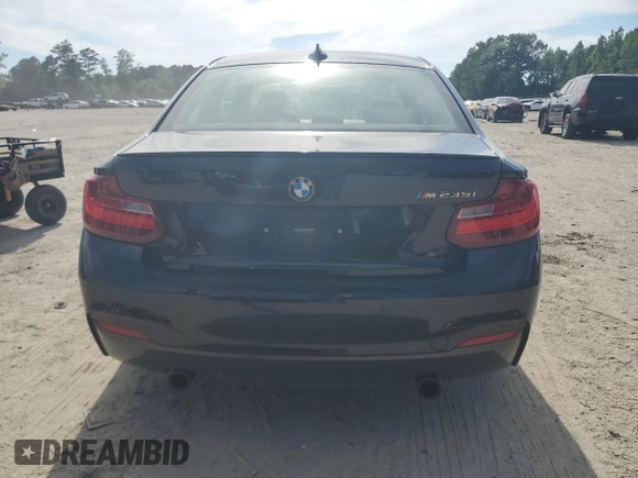 2015 BMW 2 Series M235i with VIN WBA1J7C5XFV253790, listed as a Copart auction lot 57155255 with 136,967 mi miles and Salvage title. Bid and sale history available at DreamBid. Image 6.