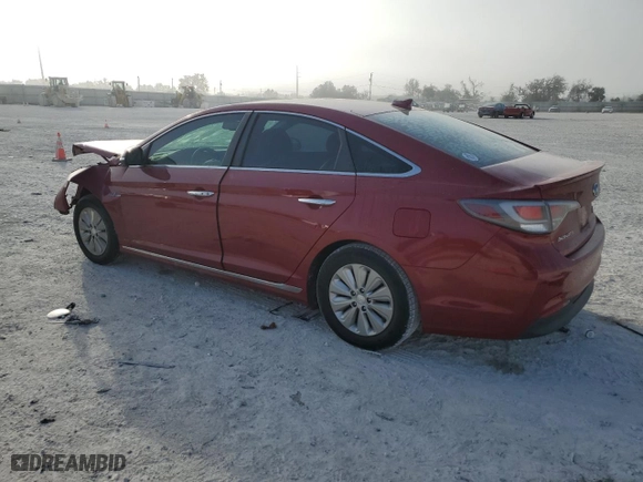 2016 Hyundai Sonata Hybrid SE with VIN KMHE24L16GA024377, listed as a Copart auction lot 44465865 with 0 mi miles and Salvage Title. Bid and sale history available at carsss.com. Image 2.