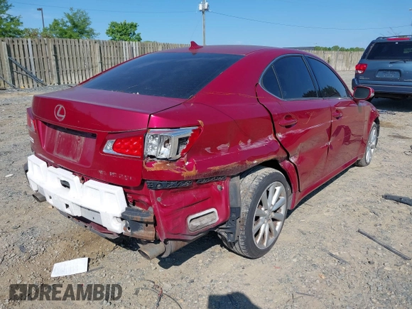 2010 Lexus IS 250 with VIN JTHCF5C27A5042660, listed as a IAAI auction lot 42225646 with 178,803 mi miles and . Bid and sale history available at DreamBid. Image 4.