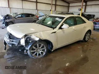 2008 Cadillac CTS RWD w/1SB with VIN 1G6DP57V380109773, listed as a Copart auction lot 51248665 with 153,495 mi miles and Salvage Title. Bid and sale history available at carsss.com. Image 1.