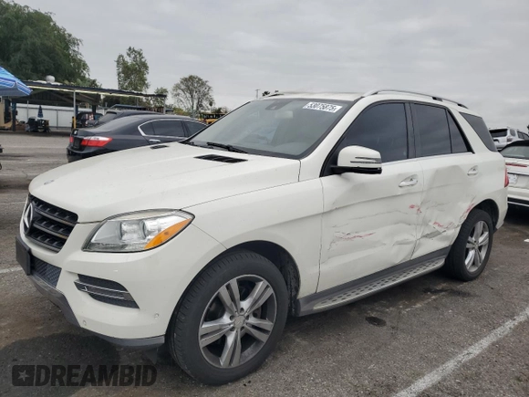 2013 Mercedes-Benz M 350 with VIN 4JGDA5JB9DA163723, listed as a Copart auction lot 53075875 with 120,553 mi miles and Salvage Title. Bid and sale history available at DreamBid. Image 1.