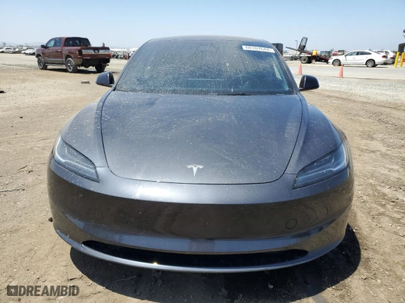 2024 Tesla Model 3 with VIN 5YJ3E1EA3RF727962, listed as a Copart auction lot 60107644 with 5,025 mi miles and Salvage Title. Bid and sale history available at carsss.com. Image 5.