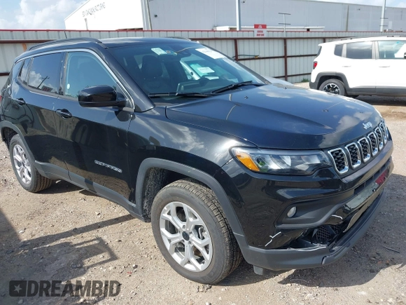 2025 Jeep Compass Latitude с VIN 3C4NJDBN7ST548876, выставлен на аукционе IAAI как лот 42546034 с пробегом 7 724 миль миль и . История ставок и продаж доступна на DreamBid. Изображение 1.