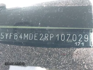 2024 Toyota Corolla LE z VIN 5YFB4MDE2RP107029, wystawiony jako IAAI lot #42585463 z przebiegiem Nie podano mil oraz . Historia ofert i sprzedaży dostępna na DreamBid. Obrazek 20.