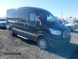 2019 Ford Transit Passenger XL with VIN 1FBAX2CM7KKA23457, listed as a IAAI auction lot 41691717 with 216,012 mi miles. Bid and sale history available at carsss.com. Image 1.