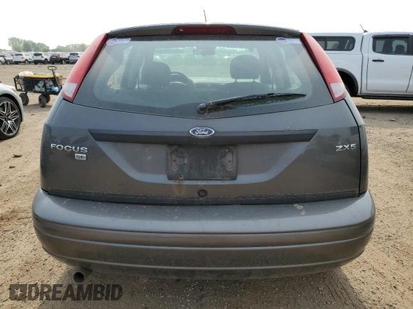 2005 Ford Focus S with VIN 3FAFP37NX5R134987, listed as a Copart auction lot 60478825 with 204,927 mi miles and Clean title. Bid and sale history available at DreamBid. Image 6.