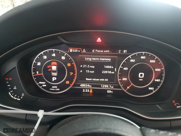 2018 Audi A4 Premium Plus with VIN WAULMAF4XJN020324, listed as a Copart auction lot 50236255 with 48,634 mi miles and Clean Title. Bid and sale history available at carsss.com. Image 9.