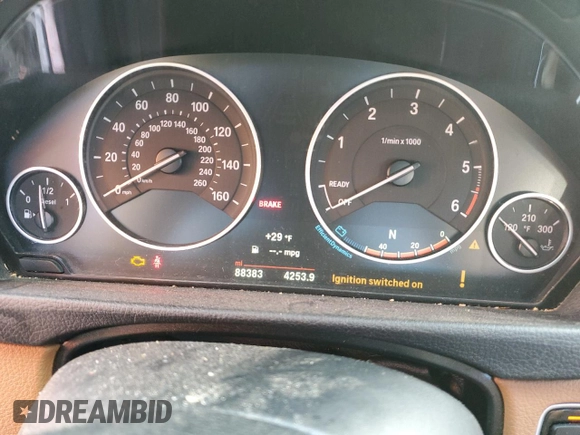 2016 BMW 3 Series 328d xDrive with VIN WBA8J1C5XGK711116, listed as a Copart auction lot 41614854 with 88,383 mi miles and . Bid and sale history available at DreamBid. Image 9.