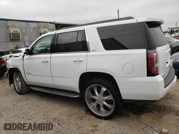 2017 GMC Yukon SLT with VIN 1GKS2BKC9HR125757, listed as a Copart auction lot 73427934 with 72,333 mi miles and Salvage Title. Bid and sale history available at carsss.com. Image 2.