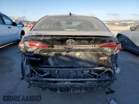2024 Toyota Corolla XSE with VIN 5YFT4MCEXRP187024, listed as a Copart auction lot 42093545 with 57,561 mi miles and Salvage Title. Bid and sale history available at carsss.com. Image 6.
