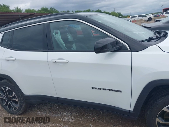 2023 Jeep Compass (RED) Edition with VIN 3C4NJDCN7PT566543, listed as a IAAI auction lot 42476972 with 45,439 mi miles and . Bid and sale history available at DreamBid. Image 13.