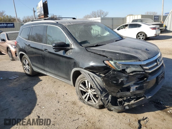 2016 Honda Pilot EX-L with VIN 5FNYF5H7XGB038380, listed as a Copart auction lot 82704994 with 108,400 mi miles and Salvage Title. Bid and sale history available at DreamBid. Image 4.