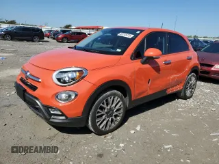 2016 FIAT 500X Trekking with VIN ZFBCFXCT7GP373518, listed as a Copart auction lot 58245275 with 68,925 mi miles and Salvage title. Bid and sale history available at DreamBid. Image 1.