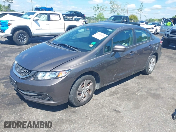 2015 Honda Civic Sedan LX with VIN 19XFB2F58FE082269, listed as a IAAI auction lot 42031294 with 105,260 mi miles. Bid and sale history available at carsss.com. Image 17.