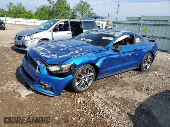 2017 Ford Mustang GT с VIN 1FA6P8CF9H5343477, выставлен на аукционе Copart как лот 59979935 с пробегом 47 444 миль миль и Списание • Salvage title. История ставок и продаж доступна на DreamBid. Изображение 1.