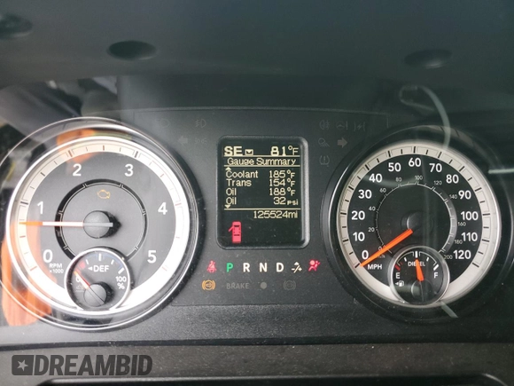 2018 Ram 2500 Tradesman with VIN 3C6UR4HL2JG287360, listed as a Copart auction lot 64774784 with 125,524 mi miles and Salvage Title. Bid and sale history available at carsss.com. Image 9.