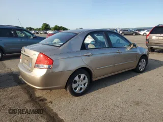 2008 Kia Spectra EX z VIN KNAFE122785521941, wystawiony jako Copart lot #59147995 z przebiegiem 58 495 mil mil oraz Czysty tytuł • Clean title. Historia ofert i sprzedaży dostępna na DreamBid. Obrazek 3.