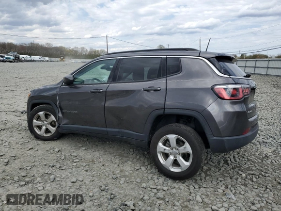 2020 Jeep Compass Latitude with VIN 3C4NJDBB1LT205116, listed as a Copart auction lot 53227985 with 51,688 mi miles and Salvage title. Bid and sale history available at DreamBid. Image 2.