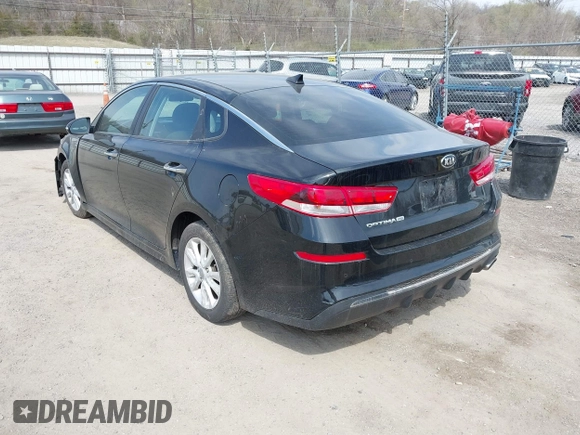 2019 Kia Optima LX with VIN 5XXGT4L33KG373375, listed as a IAAI auction lot 42005817 with 77,524 mi miles and . Bid and sale history available at carsss.com. Image 3.
