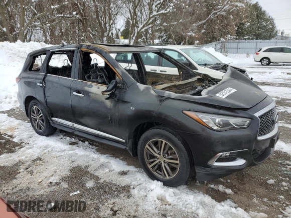 2017 Infiniti QX60 with VIN 5N1DL0MM1HC546110, listed as a Copart auction lot 82972344 with 0 mi miles and Non Repairable. Bid and sale history available at carsss.com. Image 4.