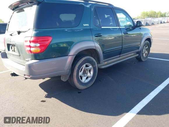 2002 Toyota Sequoia SR5 with VIN 5TDZT34A82S071997, listed as a IAAI auction lot 41995669 with 258,869 mi miles and . Bid and sale history available at carsss.com. Image 4.