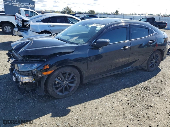 2021 Honda Civic Hatchback EX with VIN SHHFK7H65MU420770, listed as a Copart auction lot 47492035 with 118,029 mi miles and Salvage Title. Bid and sale history available at carsss.com. Image 1.