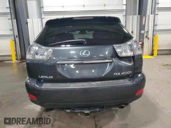 2006 Lexus RX 400h with VIN JTJHW31U560044053, listed as a Copart auction lot 51606245 with 175,359 mi miles and Salvage Title. Bid and sale history available at DreamBid. Image 6.