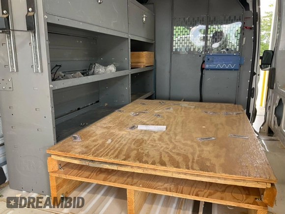 2021 Ford Transit Cargo with VIN 1FTBR1CG4MKA80751, listed as a IAAI auction lot 42859733 with 80,844 mi miles and . Bid and sale history available at DreamBid. Image 31.