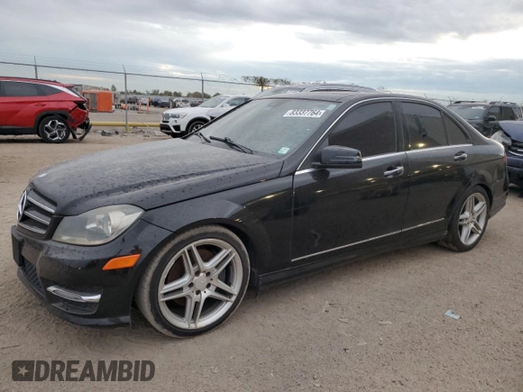 2014 Mercedes-Benz C 350 Sport with VIN WDDGF5HB8EA941400, listed as a Copart auction lot 83337764 with 184,137 mi miles and Clean Title. Bid and sale history available at DreamBid. Image 1.