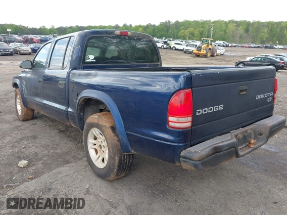 2004 Dodge Dakota Sport with VIN 1D7HL38K34S782067, listed as a IAAI auction lot 42012642 with 113,921 mi miles. Bid and sale history available at carsss.com. Image 3.