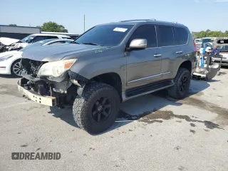 2010 Lexus GX 460 Premium with VIN JTJJM7FX5A5011762, listed as a Copart auction lot 56207715 with 185,360 mi miles and Salvage title. Bid and sale history available at DreamBid. Image 1.