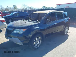 2007 Acura MDX Tech Pkg with VIN 2HNYD28337H540461, listed as a IAAI auction lot 41621729 with 1 mi miles. Bid and sale history available at carsss.com. Image 2.