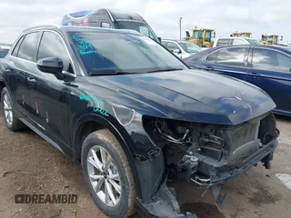 2022 Audi Q3 S line Premium with VIN WA1DECF37N1125014, listed as a IAAI auction lot 42187620 with 56,341 mi miles and . Bid and sale history available at DreamBid. Image 1.