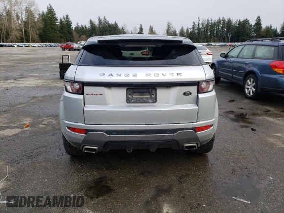 2012 Land Rover Range Rover Evoque Dynamic Premium with VIN SALVT1BG7CH637740, listed as a Copart auction lot 43558925 with 111,779 mi miles and Clean Title. Bid and sale history available at carsss.com. Image 6.