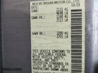 2009 Nissan Maxima 3.5 S with VIN 1N4AA51E69C845638, listed as a Copart auction lot 49789285 with 206,433 mi miles and Salvage Title. Bid and sale history available at carsss.com. Image 15.