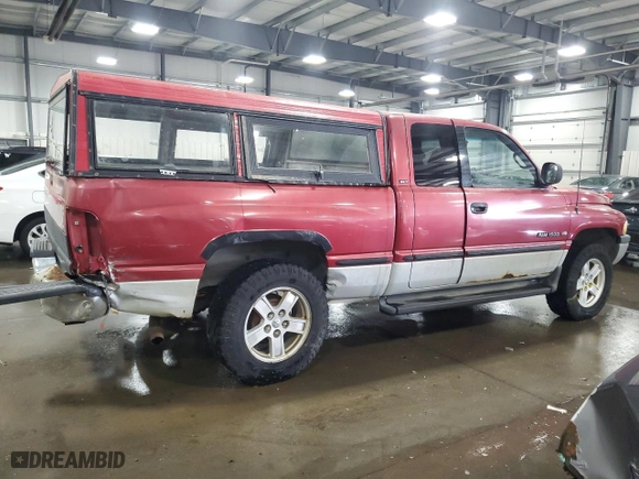 1999 Dodge Ram 1500 with VIN 3B7HF13Z6XG119033, listed as a Copart auction lot 75648684 with 132,699 mi miles and Salvage Title. Bid and sale history available at carsss.com. Image 3.