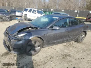 2021 Tesla Model 3 Long Range with VIN 5YJ3E1EB3MF979714, listed as a Copart auction lot 42063305 with 0 mi miles and Salvage Title. Bid and sale history available at carsss.com. Image 1.