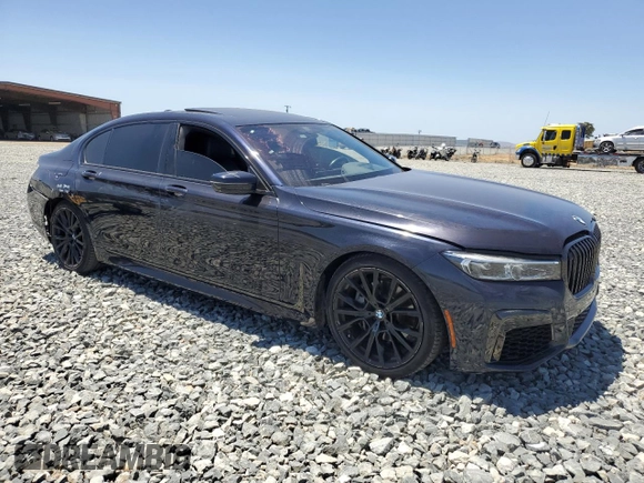 2020 BMW 7 Series 740i z VIN WBA7T2C02LGF96611, wystawiony jako Copart lot #61451935 z przebiegiem 61 185 mil mil oraz Szkoda całkowita • Salvage title. Historia ofert i sprzedaży dostępna na DreamBid. Obrazek 4.