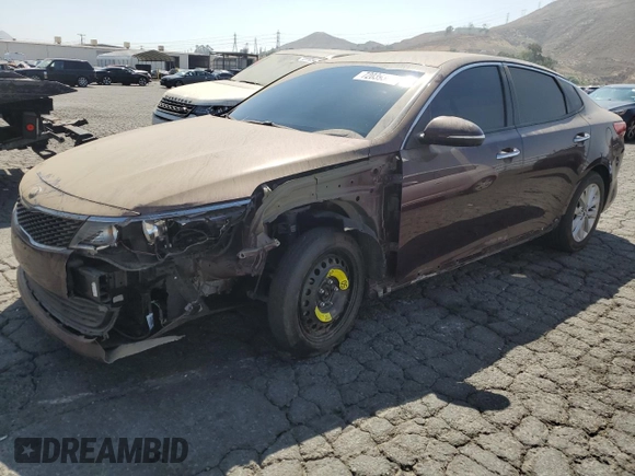 2018 Kia Optima LX with VIN 5XXGT4L39JG265308, listed as a Copart auction lot 72039304 with 114,651 mi miles and Salvage Title. Bid and sale history available at DreamBid. Image 1.