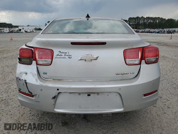2015 Chevrolet Malibu LS with VIN 1G11A5SLXFF160925, listed as a Copart auction lot 55581815 with 195,777 mi miles and Clean Title. Bid and sale history available at DreamBid. Image 6.