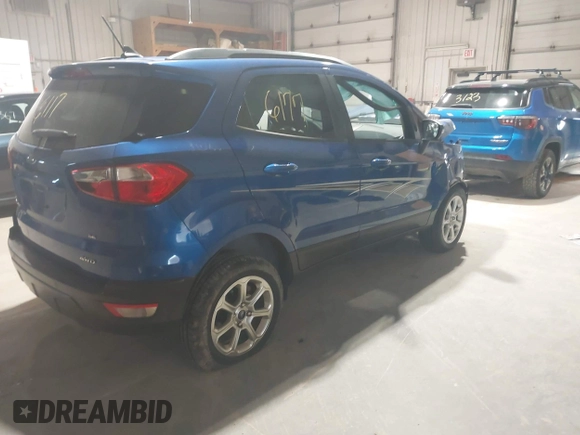 2018 Ford EcoSport SE with VIN MAJ6P1UL9JC224471, listed as a IAAI auction lot 41986117 with 55,914 mi miles. Bid and sale history available at carsss.com. Image 4.