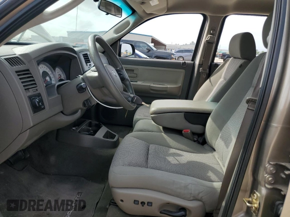 2007 Dodge Dakota SLT with VIN 1D7HE48K27S137317, listed as a Copart auction lot 51708435 with 120,707 mi miles and Salvage Title. Bid and sale history available at carsss.com. Image 7.